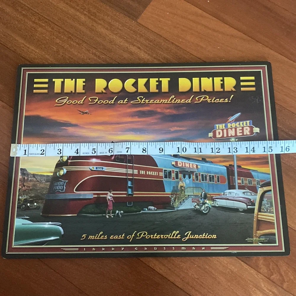 Nostalgic 4 Piece Vintage ‘2013 Diner Placemats by L. Grossman EUC